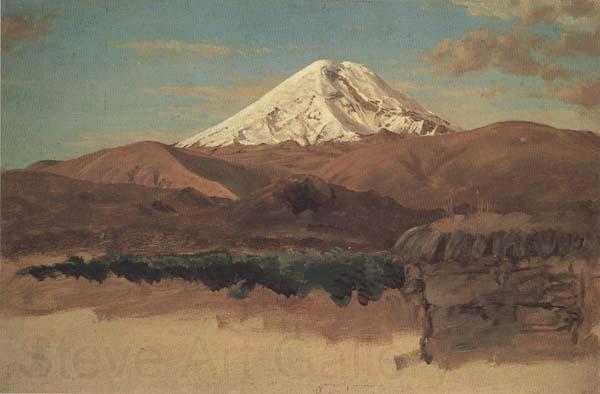Frederic E.Church Mount Chimborazo,Ecuador Norge oil painting art